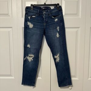 Low-rise Crop Boyfriend Jeans